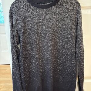 LULULEMON 10 LOOSE SHIRT BLACK WHITE GRADIATED